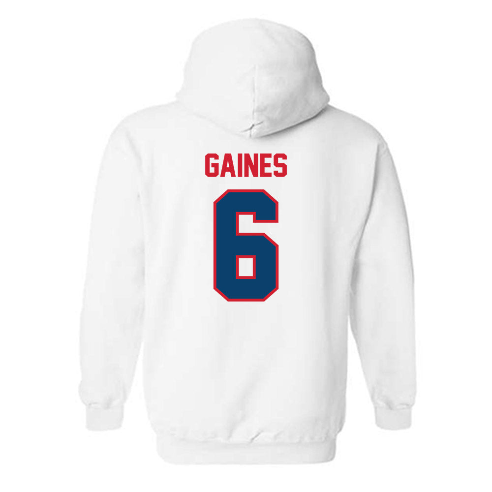 Radford - NCAA Men's Basketball : Isaiah Gaines - Classic Shersey Hooded Sweatshirt-1