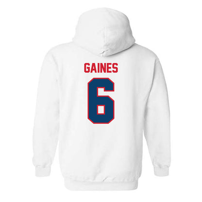 Radford - NCAA Men's Basketball : Isaiah Gaines - Classic Shersey Hooded Sweatshirt-1