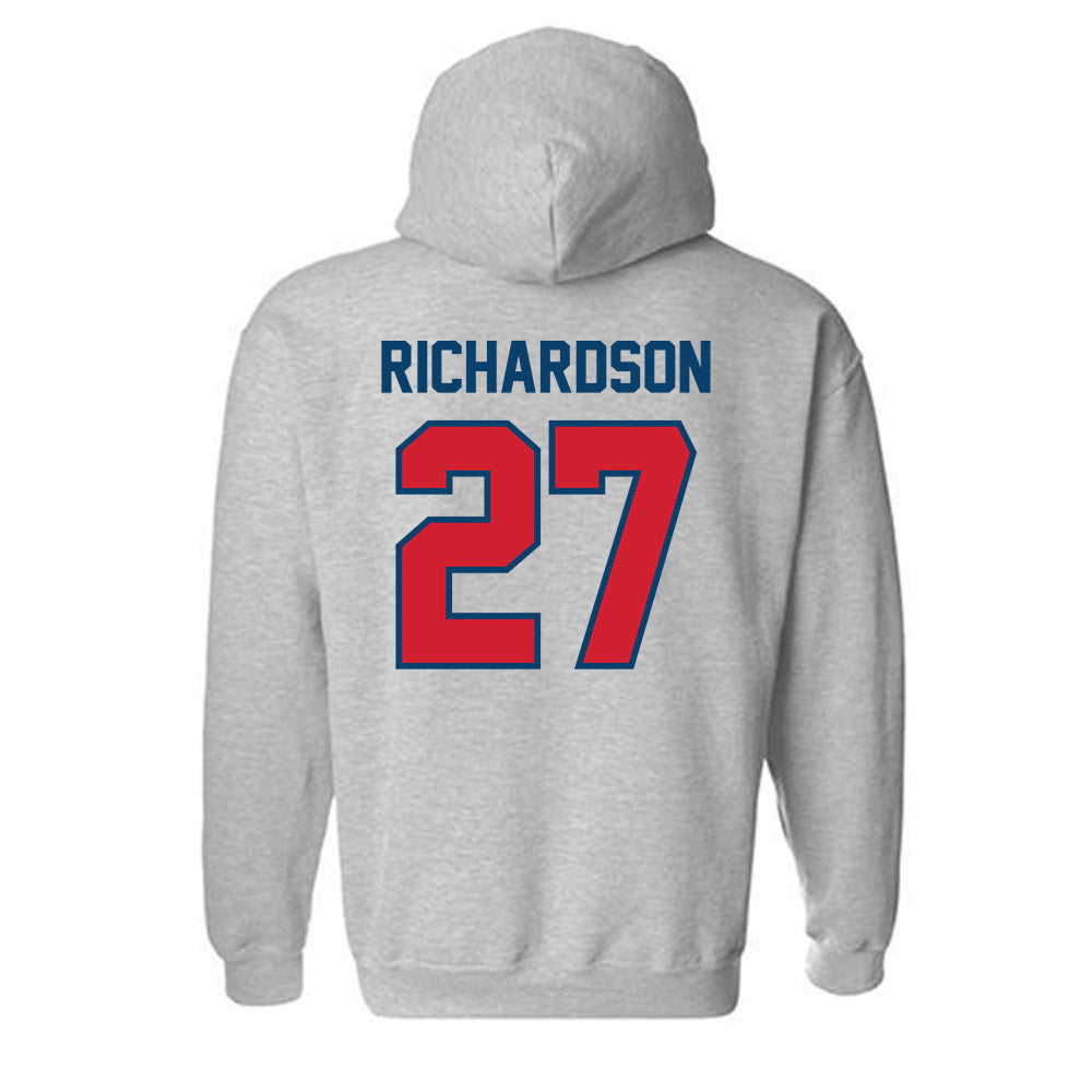 Radford - NCAA Baseball : Carter Richardson - Classic Shersey Hooded Sweatshirt-1