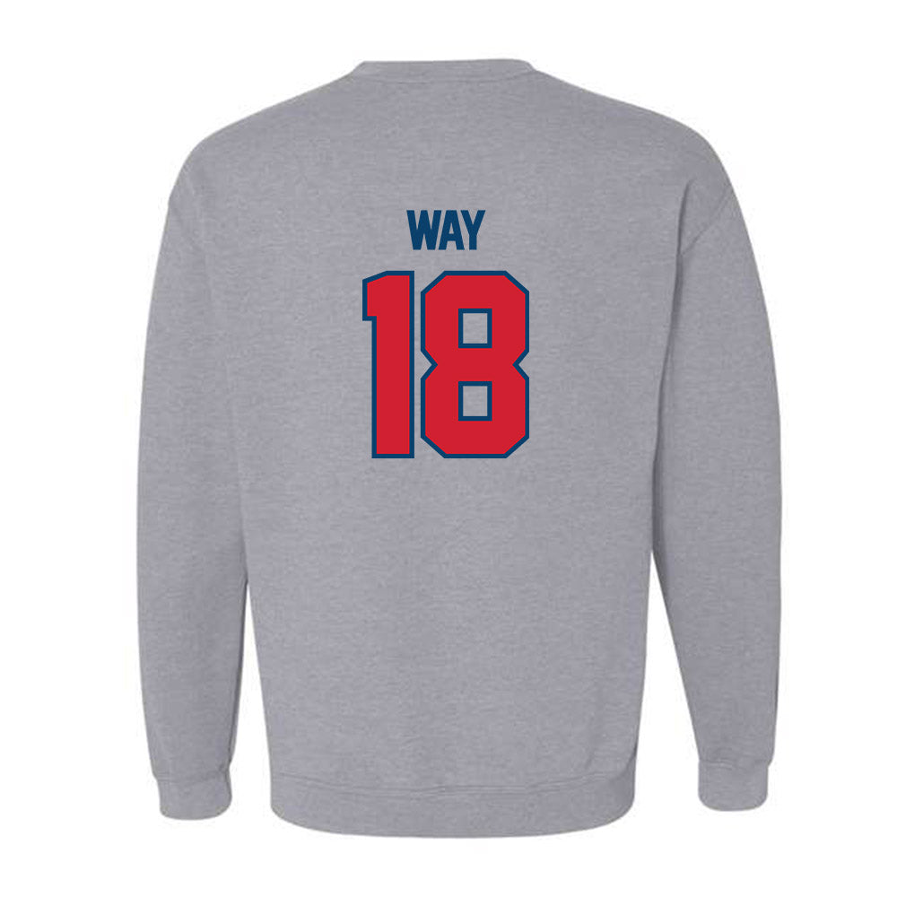 Radford - NCAA Baseball : Trey Way - Classic Shersey Crewneck Sweatshirt-1