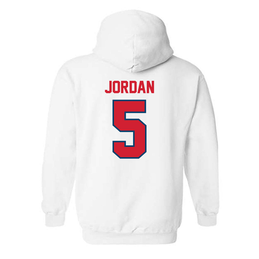 Radford - NCAA Men's Basketball : Lamariyon Jordan - Classic Shersey Hooded Sweatshirt-1