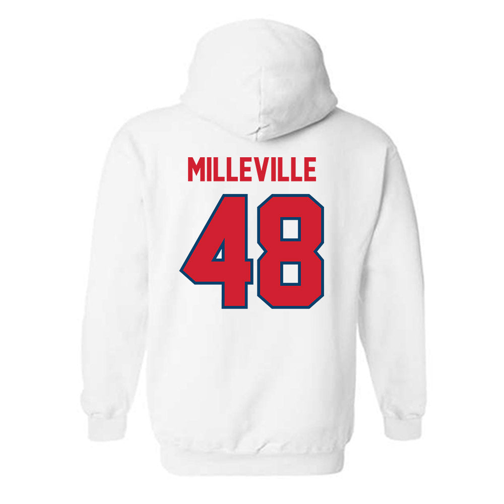  - NCAA Baseball : Joshua Milleville - Classic Shersey Hooded Sweatshirt-1