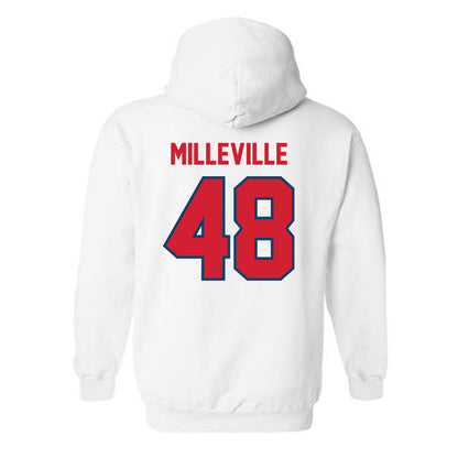  - NCAA Baseball : Joshua Milleville - Classic Shersey Hooded Sweatshirt-1