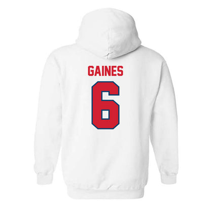 Radford - NCAA Men's Basketball : Isaiah Gaines - Classic Shersey Hooded Sweatshirt-1