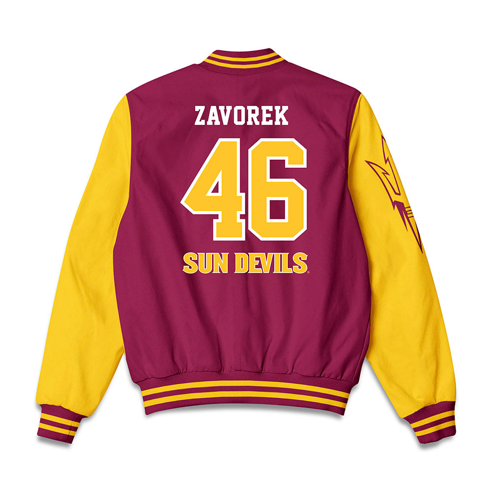 Arizona State - NCAA Baseball : Beckett Zavorek - Bomber Jacket-1
