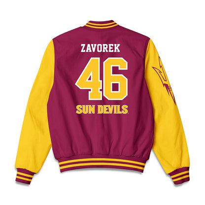 Arizona State - NCAA Baseball : Beckett Zavorek - Bomber Jacket-1