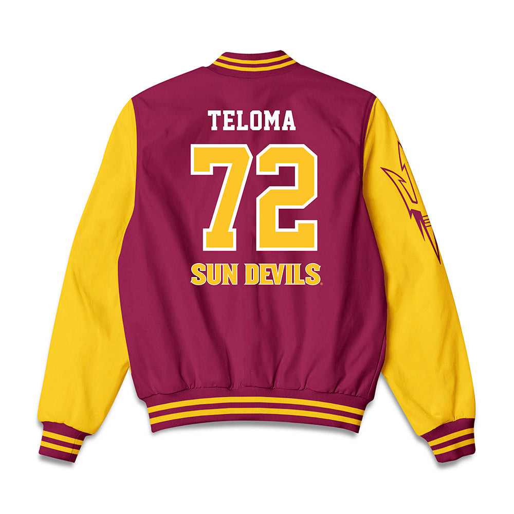Arizona State - NCAA Football : Doughless Teloma - Bomber Jacket-1