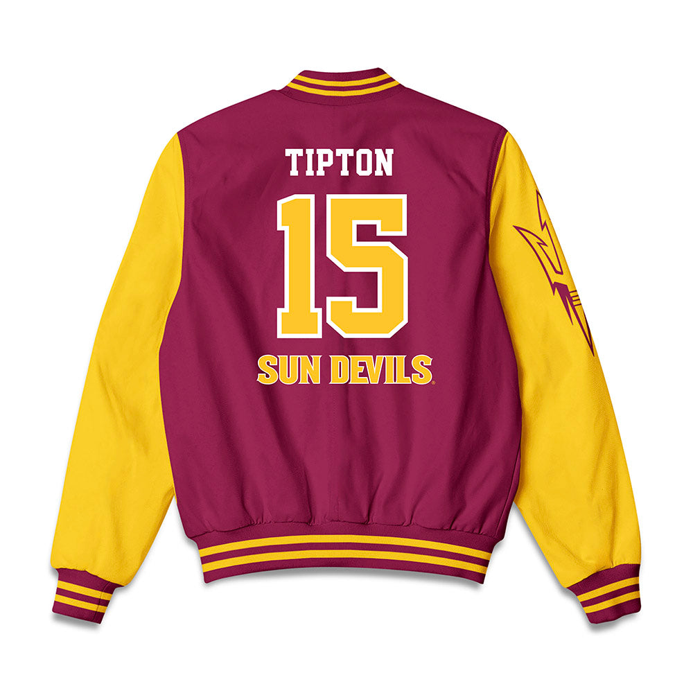 Arizona State - NCAA Softball : Julianne Tipton - Bomber Jacket-1