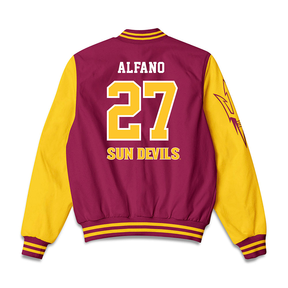 Arizona State - NCAA Men's Ice Hockey : Sam Alfano - Bomber Jacket-1