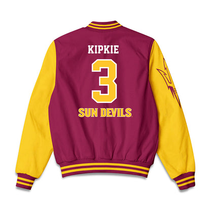 Arizona State - NCAA Men's Ice Hockey : Justin Kipkie - Bomber Jacket-1