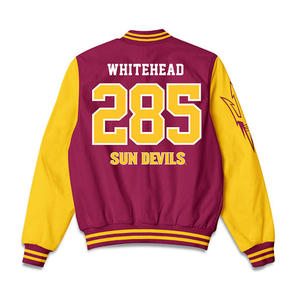Arizona State - NCAA Wrestling : Melvin Whitehead - Bomber Jacket-1