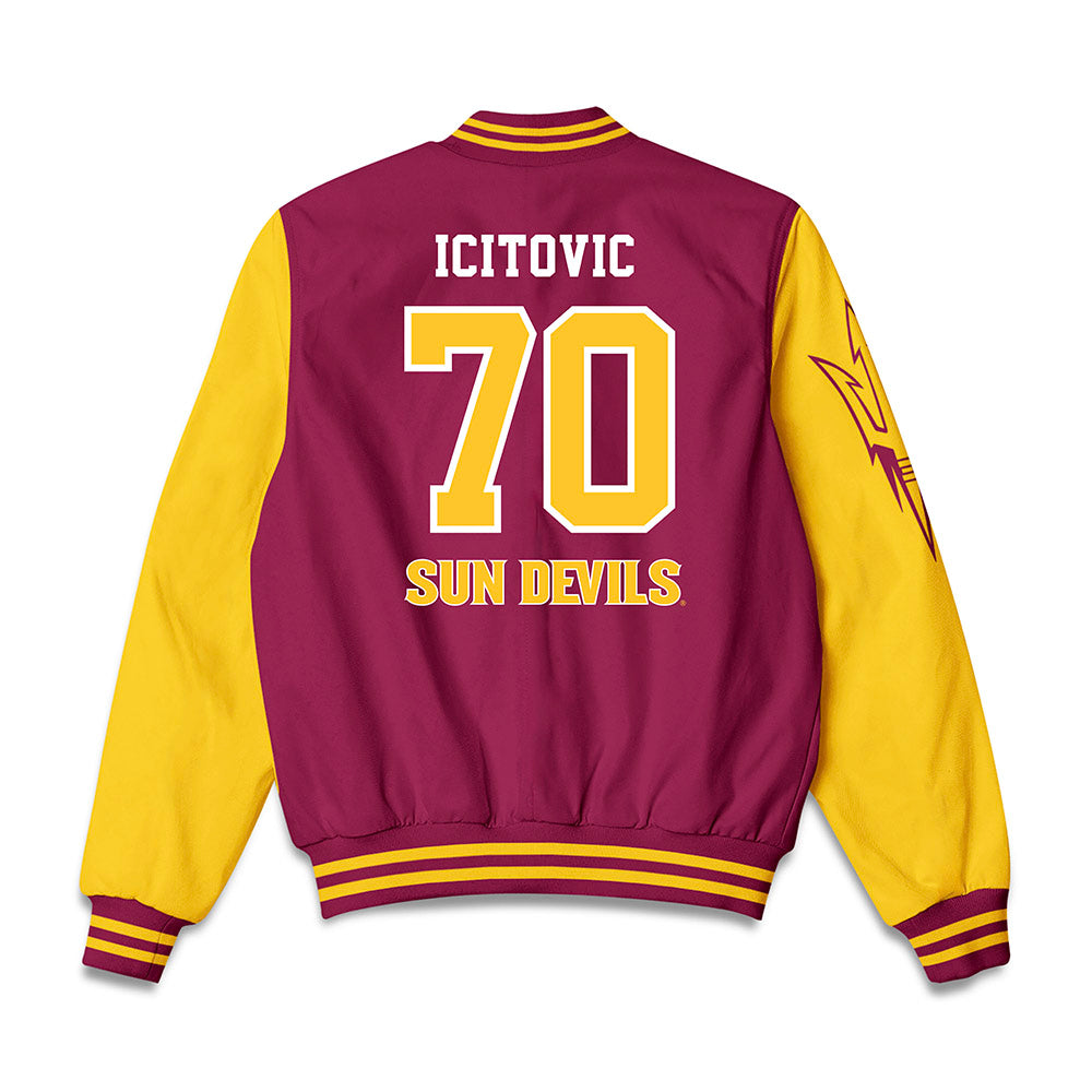 Arizona State - NCAA Men's Basketball : Jovan Icitovic - Bomber Jacket-1