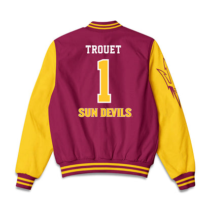 Arizona State - NCAA Men's Basketball : Santiago Trouet - Bomber Jacket-1