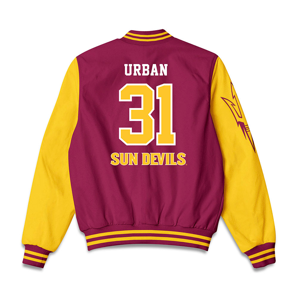 Arizona State - NCAA Men's Ice Hockey : Samuel Urban - Bomber Jacket-1
