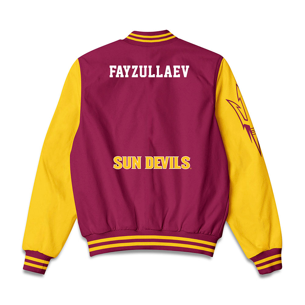 Arizona State - NCAA Wrestling : Azizbek Fayzullaev - Bomber Jacket-1