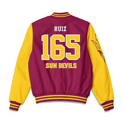 Arizona State - NCAA Wrestling : Nicco Ruiz - Bomber Jacket-1