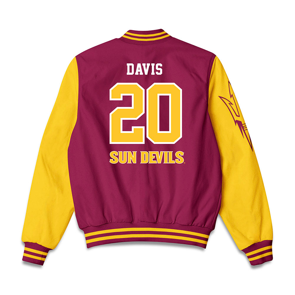 Arizona State - NCAA Softball : Takyla Davis - Bomber Jacket-1