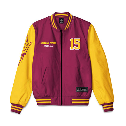 Arizona State - NCAA Baseball : Lucas Kelly - Bomber Jacket-0