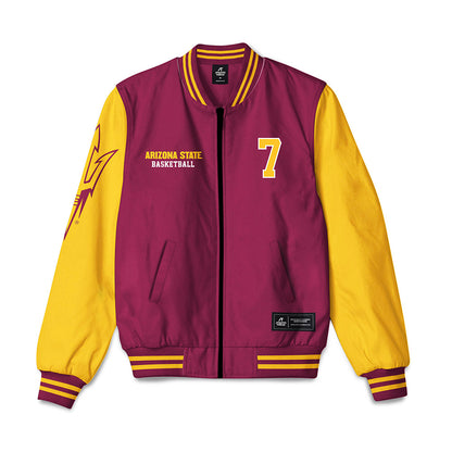 Arizona State - NCAA Men's Basketball : Vijay Wallace - Bomber Jacket-0