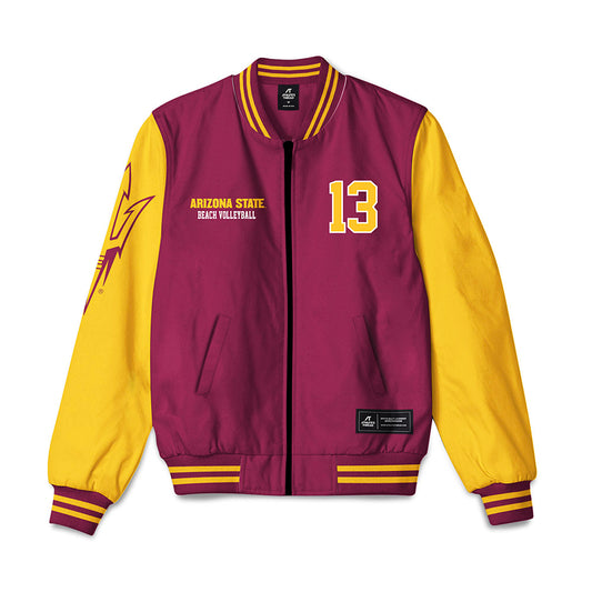 Arizona State - NCAA Beach Volleyball : Ava Kirunchyk - Bomber Jacket