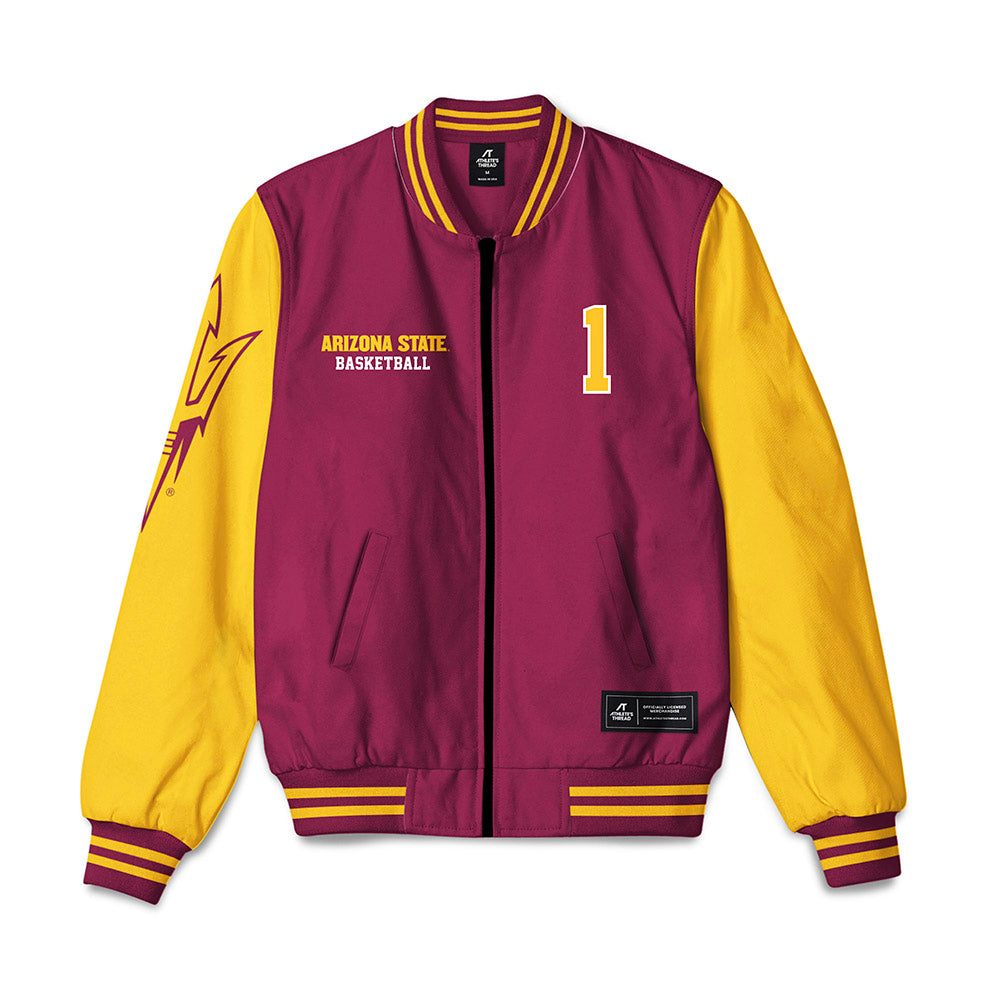 Arizona State - NCAA Women's Basketball : Amaya Williams - Bomber Jacket-0