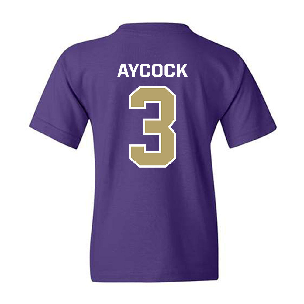 JMU - NCAA Baseball : Cameron Aycock - Classic Shersey Youth T-Shirt-1