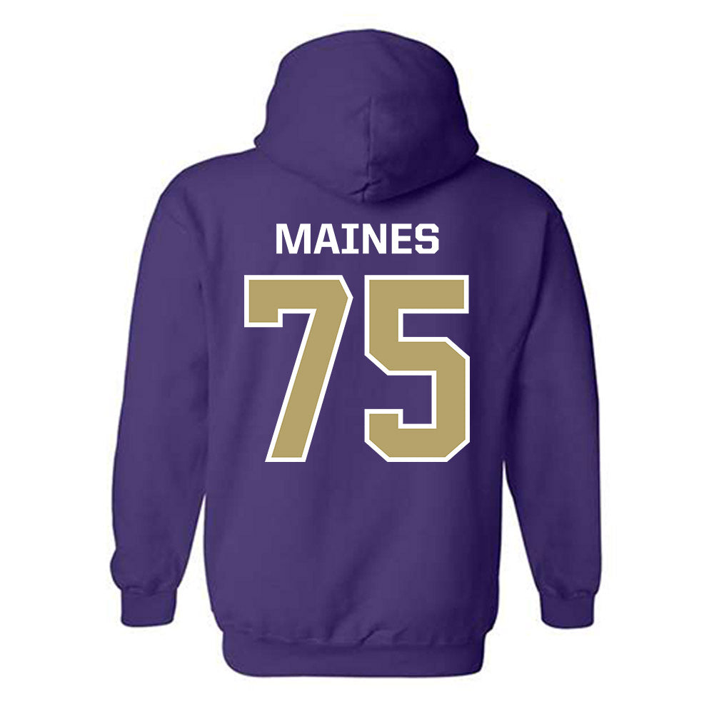 JMU - NCAA Football : Wyatt Maines - Classic Shersey Hooded Sweatshirt-1
