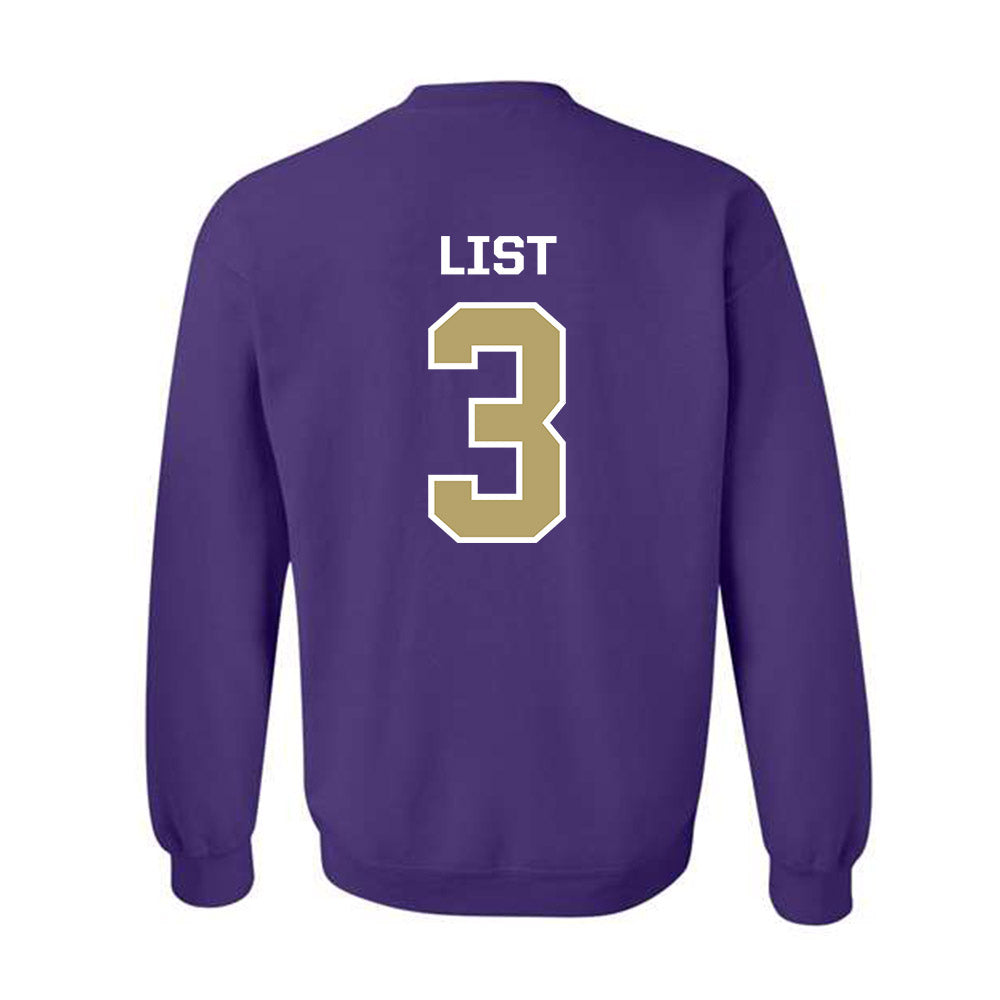 JMU - NCAA Softball : Payton List - Classic Shersey Crewneck Sweatshirt-1