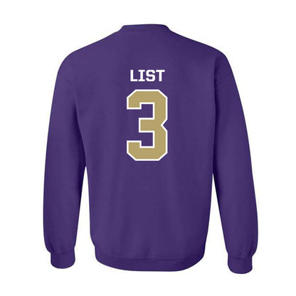 JMU - NCAA Softball : Payton List - Classic Shersey Crewneck Sweatshirt-1