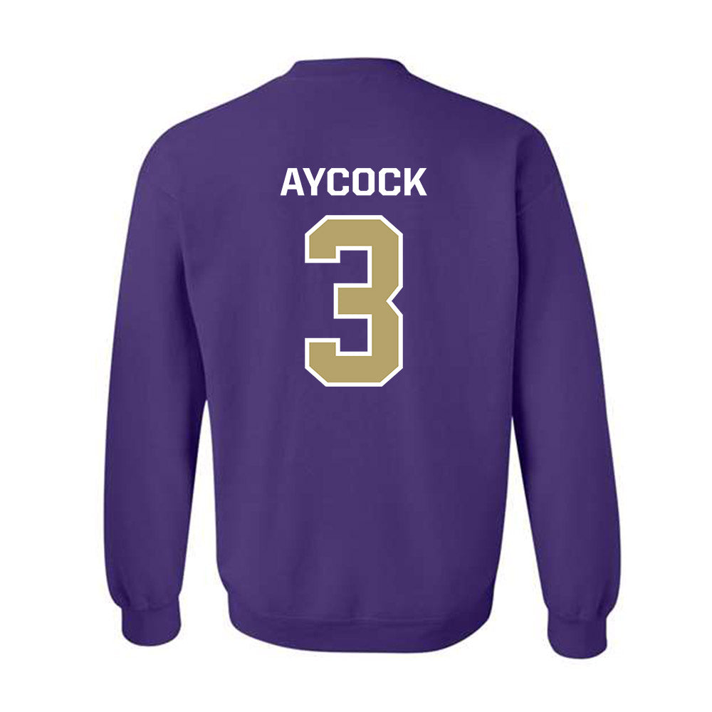 JMU - NCAA Baseball : Cameron Aycock - Classic Shersey Crewneck Sweatshirt-1