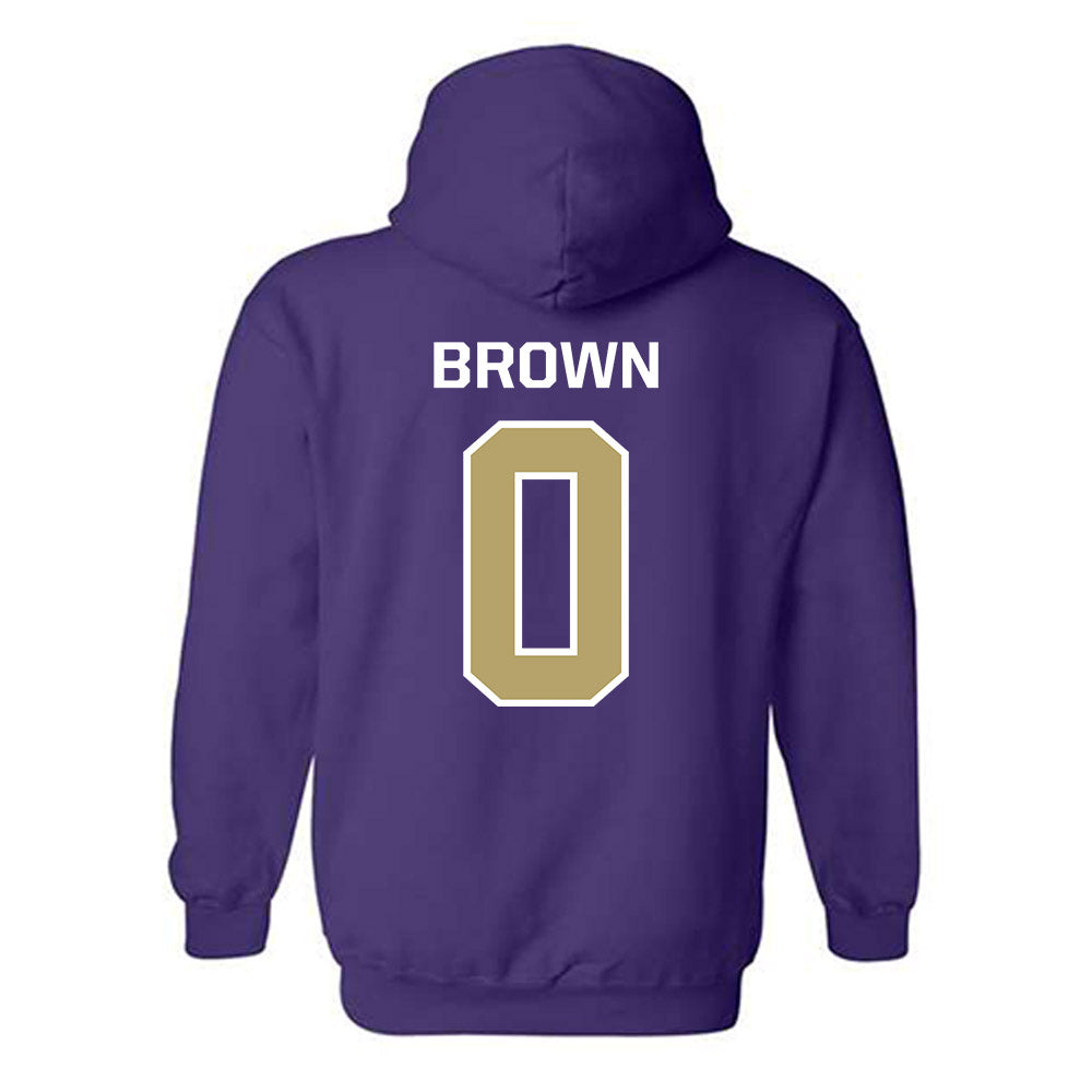 JMU - NCAA Men's Basketball : Christian Brown - Classic Shersey Hooded Sweatshirt-1