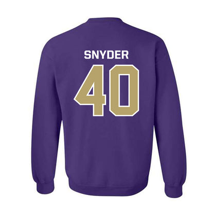 JMU - NCAA Football : Jackson Snyder - Classic Shersey Crewneck Sweatshirt-1