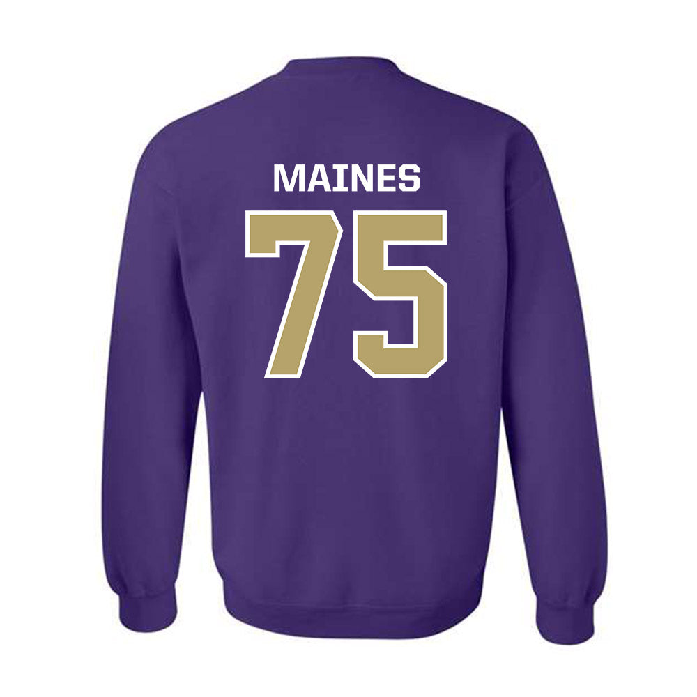 JMU - NCAA Football : Wyatt Maines - Classic Shersey Crewneck Sweatshirt-1