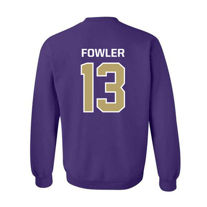 JMU - NCAA Men's Basketball : Preston Fowler - Classic Shersey Crewneck Sweatshirt-1