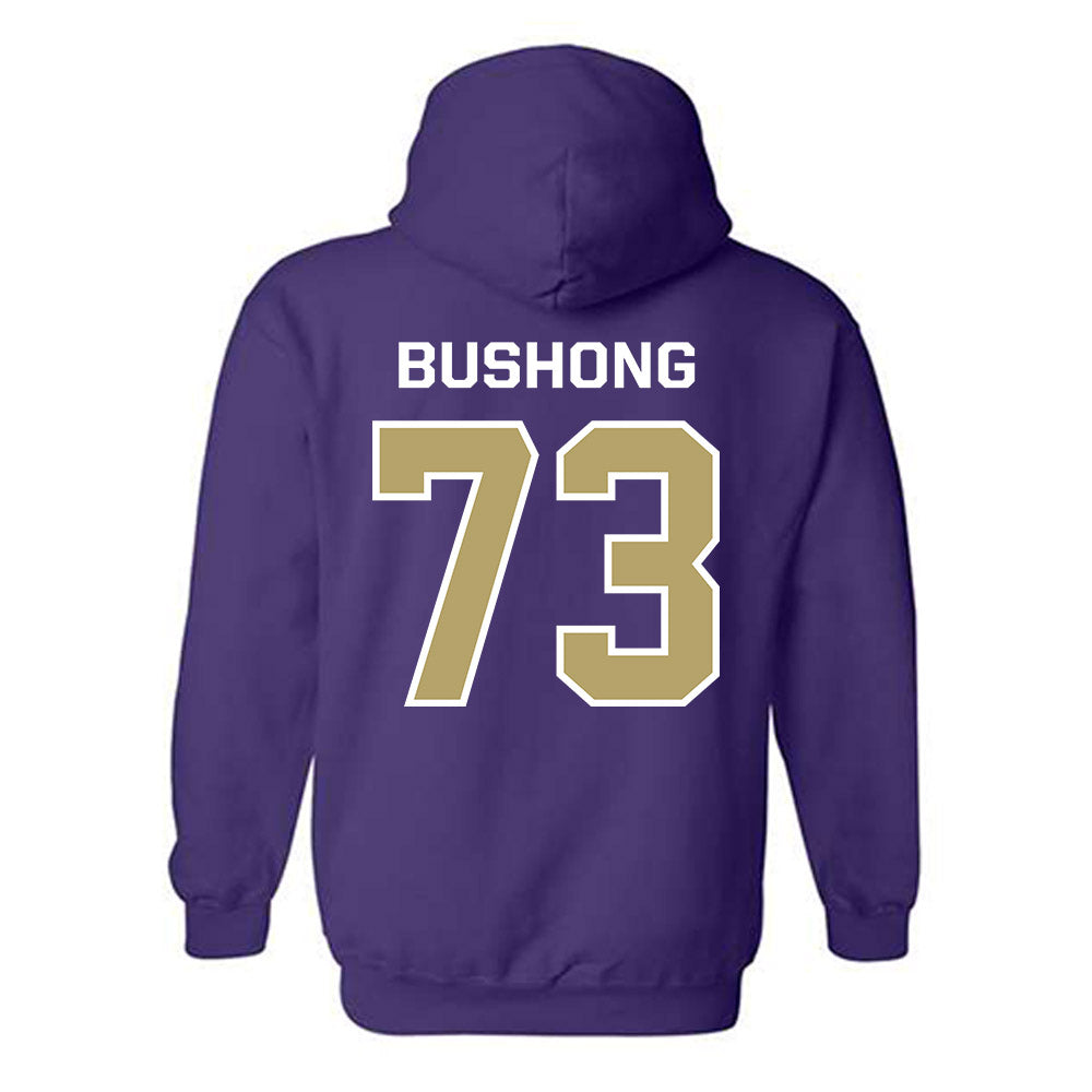 JMU - NCAA Football : Evan Bushong - Classic Shersey Hooded Sweatshirt-1