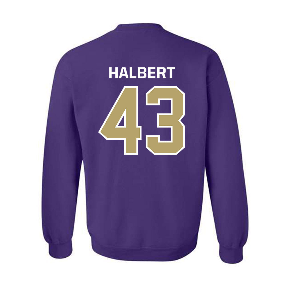 JMU - NCAA Football : Miles Halbert - Classic Shersey Crewneck Sweatshirt-1