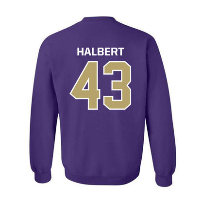 JMU - NCAA Football : Miles Halbert - Classic Shersey Crewneck Sweatshirt-1
