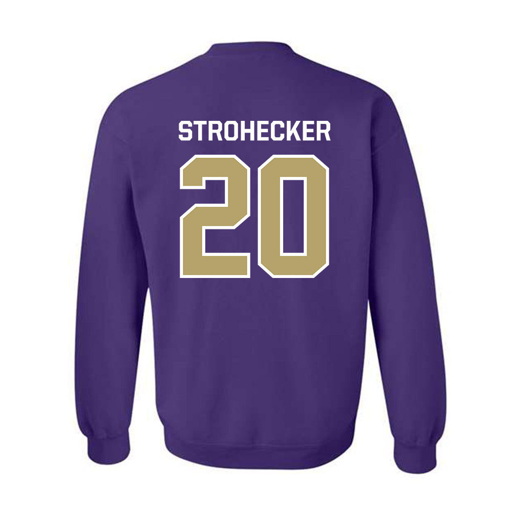 JMU - NCAA Baseball : Jonathan Strohecker - Classic Shersey Crewneck Sweatshirt-1