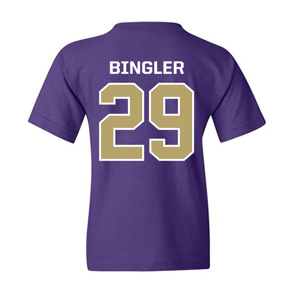 JMU - NCAA Baseball : Alex Bingler - Classic Shersey Youth T-Shirt-1