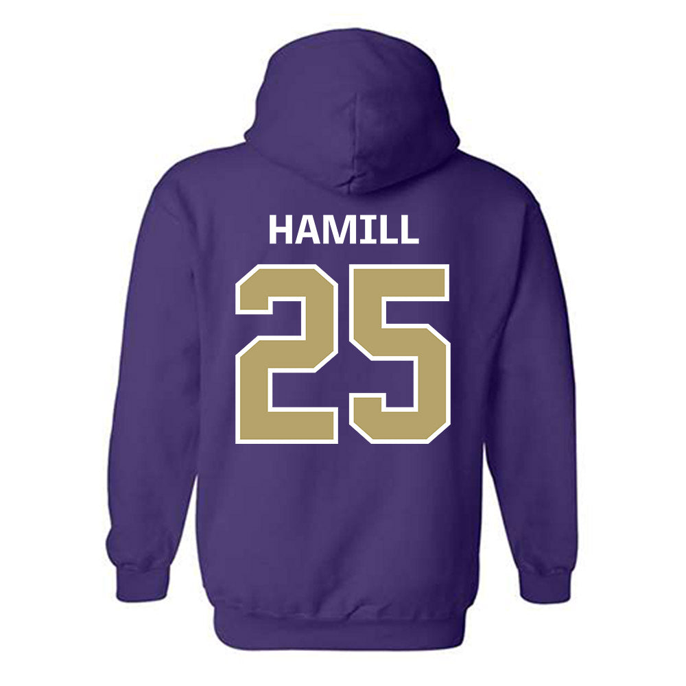 JMU - NCAA Football : Jackson Hamill - Classic Shersey Hooded Sweatshirt-1