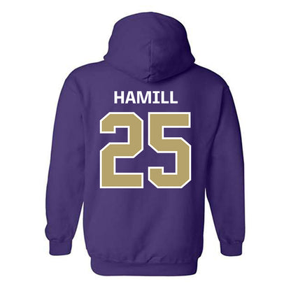 JMU - NCAA Football : Jackson Hamill - Classic Shersey Hooded Sweatshirt-1