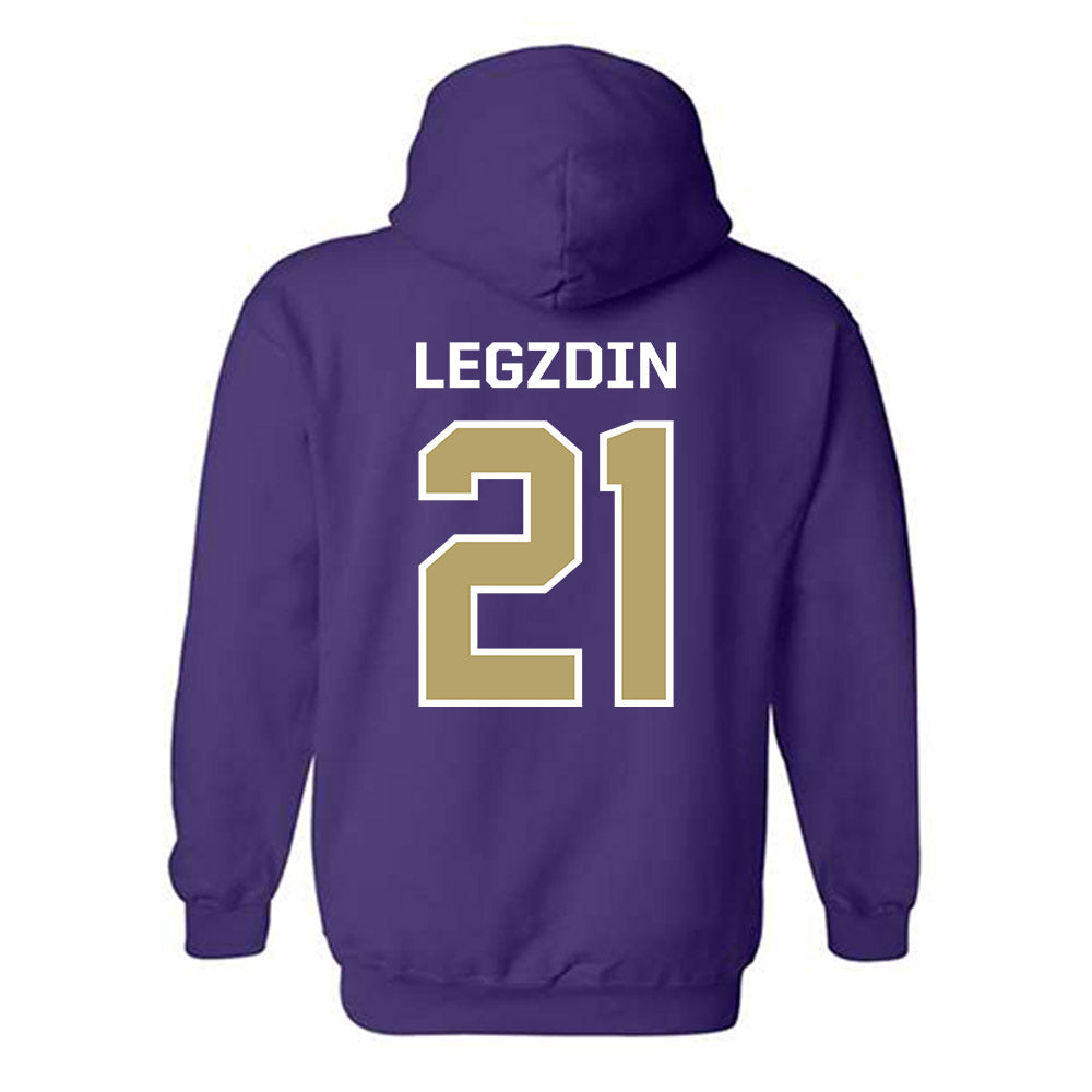 JMU - NCAA Softball : Cali Legzdin - Classic Shersey Hooded Sweatshirt-1