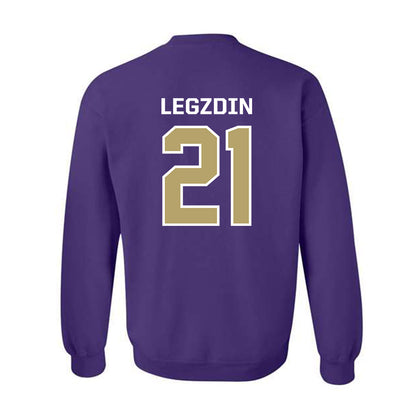 JMU - NCAA Softball : Cali Legzdin - Classic Shersey Crewneck Sweatshirt-1