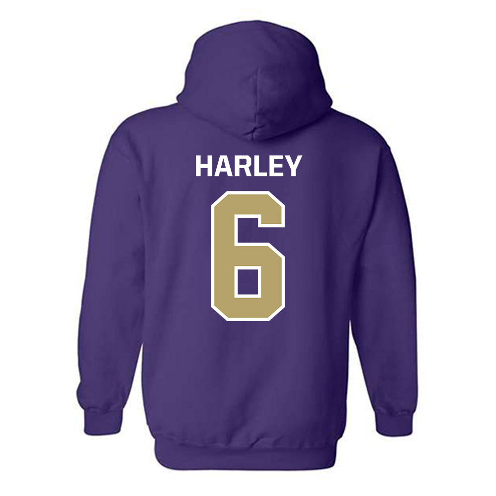 JMU - NCAA Football : Chantz Harley - Classic Shersey Hooded Sweatshirt-1