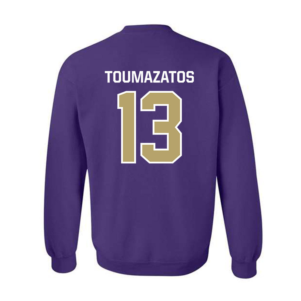 JMU - NCAA Women's Volleyball : Ana Toumazatos - Classic Shersey Crewneck Sweatshirt-1