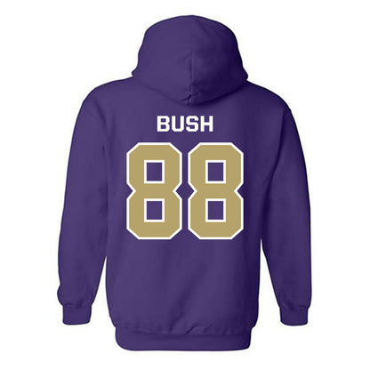 JMU - NCAA Football : Kells Bush - Classic Shersey Hooded Sweatshirt-1