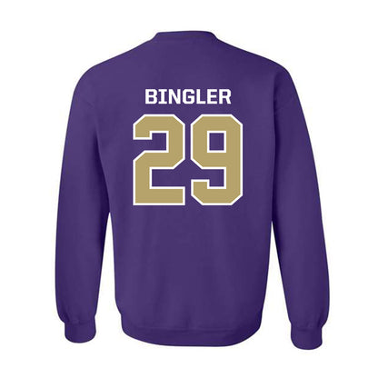 JMU - NCAA Baseball : Alex Bingler - Classic Shersey Crewneck Sweatshirt-1