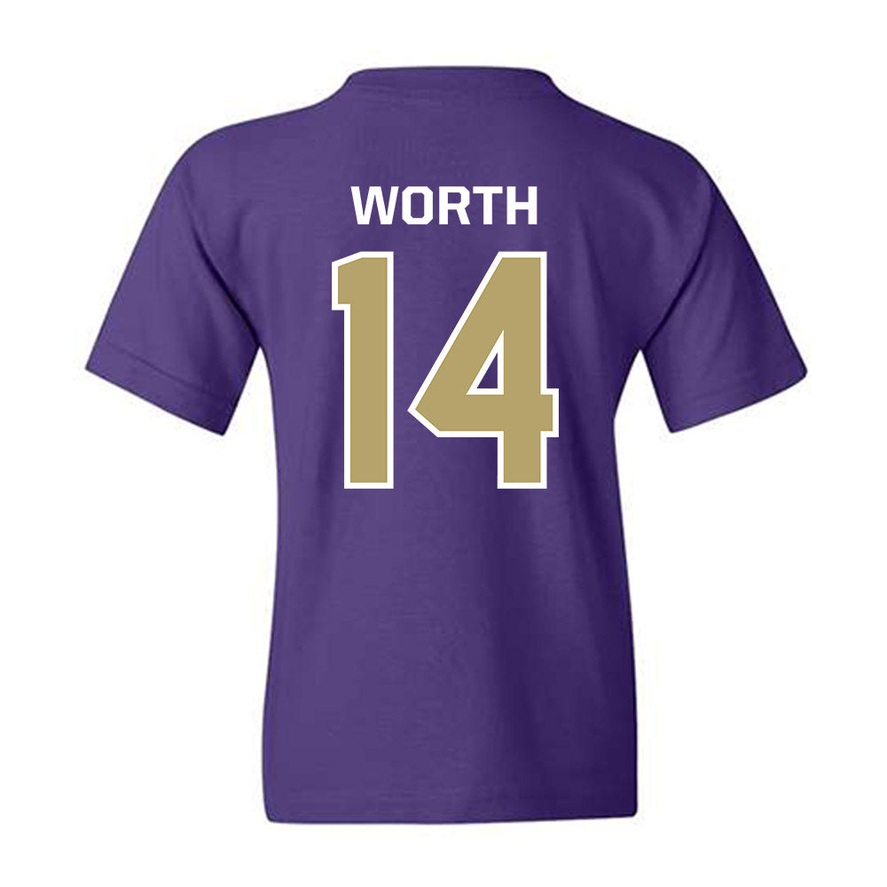 JMU - NCAA Baseball : Conner Worth - Classic Shersey Youth T-Shirt-1
