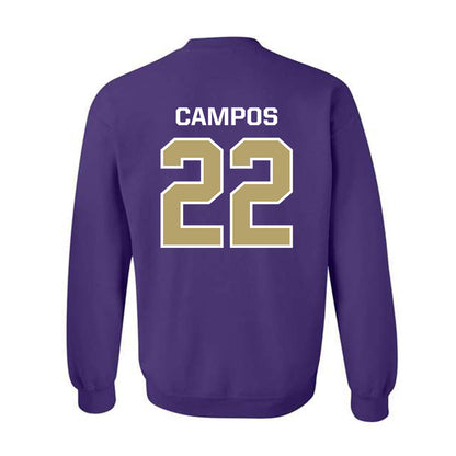 JMU - NCAA Baseball : Trey Campos - Classic Shersey Crewneck Sweatshirt-1