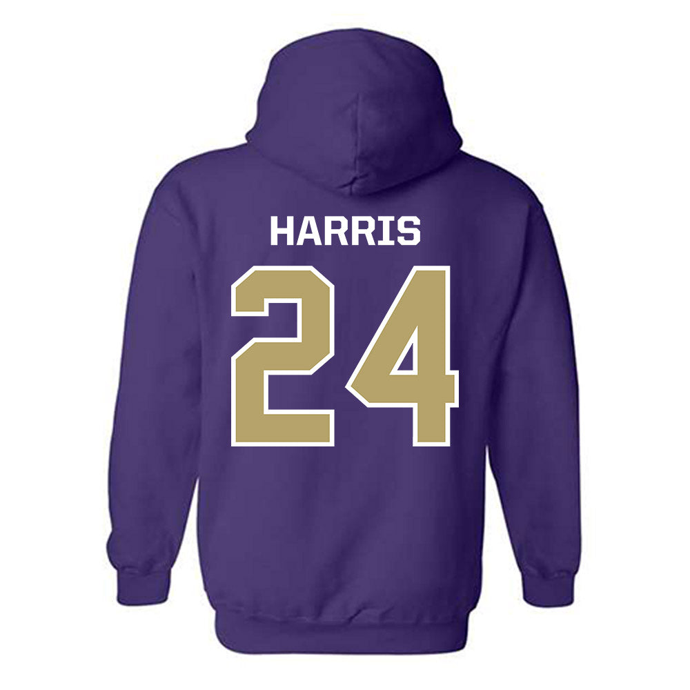 JMU - NCAA Football : Phillip Harris - Classic Shersey Hooded Sweatshirt-1